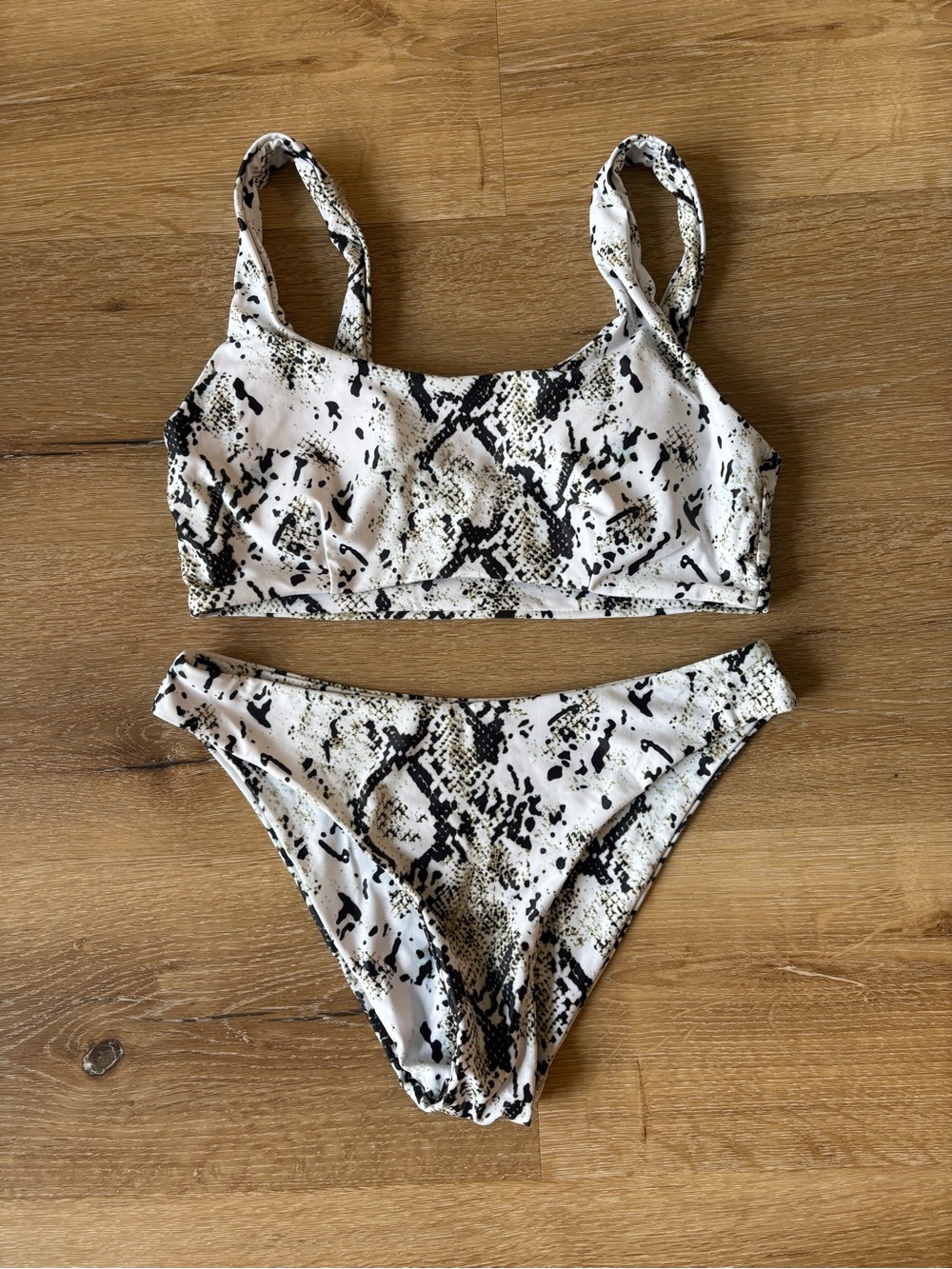 Snake Print Bikini Set